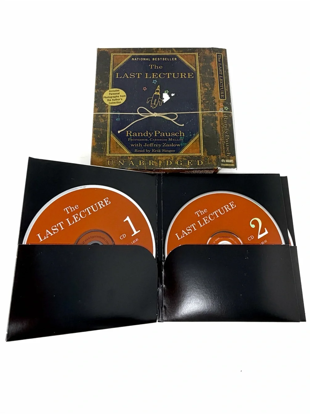 The Last Lecture Audiobook CD Randy Pausch Unabridged 4 Disc Set - Picture 3 of 4